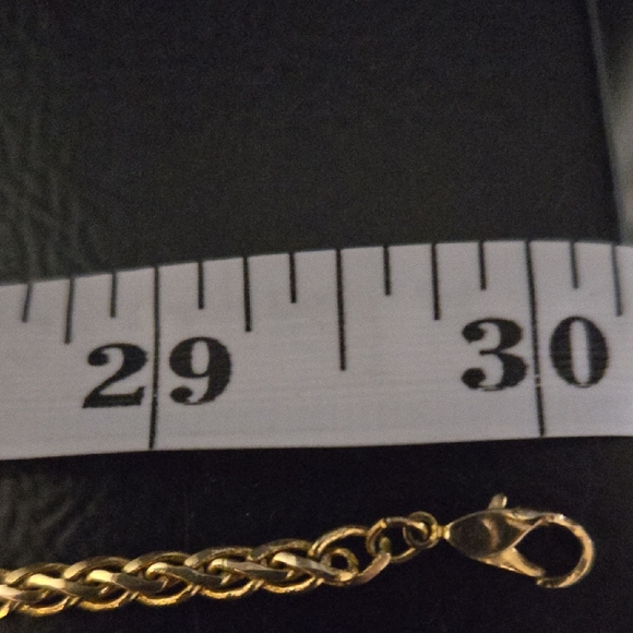 Yellow Gold Tone Twist Chain - Picture 3 of 6